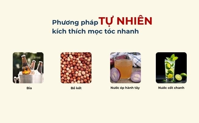 Phương pháp tự nhiên kích thích mọc tóc nhanh
