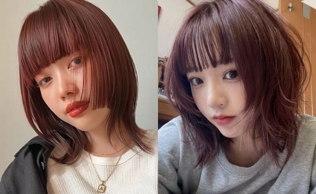 Tóc layer ngắn mái Hime