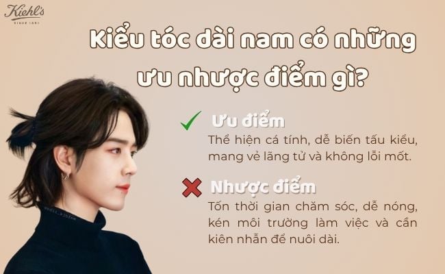 Kiểu tóc dài nam có những ưu nhược điểm gì? height=