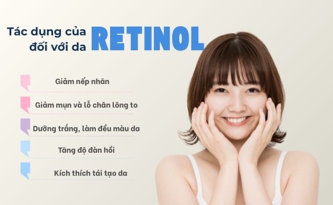 Tác dụng của Retinol đối với làn da