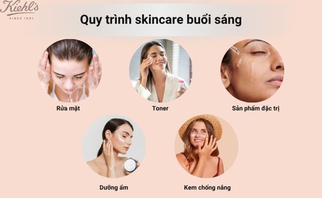 Quy trình skincare buổi sáng