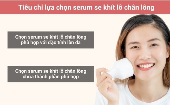 Chọn serum se khít lỗ chân lông dự vào thành phần