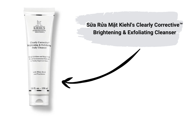 Sữa Rửa Mặt Kiehl's Clearly Corrective™ Brightening & Exfoliating Cleanser