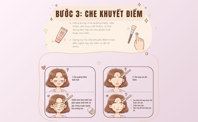 Các bước makeup cơ bản, đơn giản cho người mới bắt đầu
