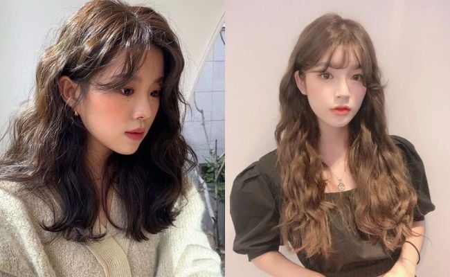 Tóc mái thưa gợn sóng