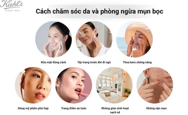 Cách chăm sóc da và phòng ngừa mụn bọc
