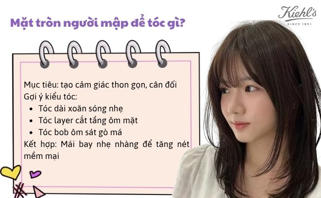 Cách chọn kiểu tóc cho mặt tròn theo khuôn mặt và dáng người 