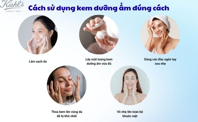 Cách sử dụng kem dưỡng ẩm đúng cách trong quá trình skincare