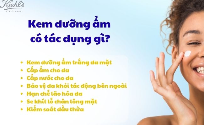 Công dụng của kem dưỡng ẩm