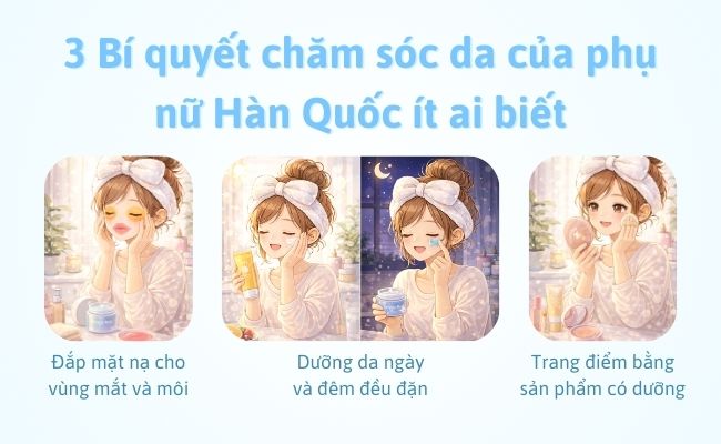 3 Bí quyết chăm sóc da của phụ nữ Hàn Quốc ít ai biết
