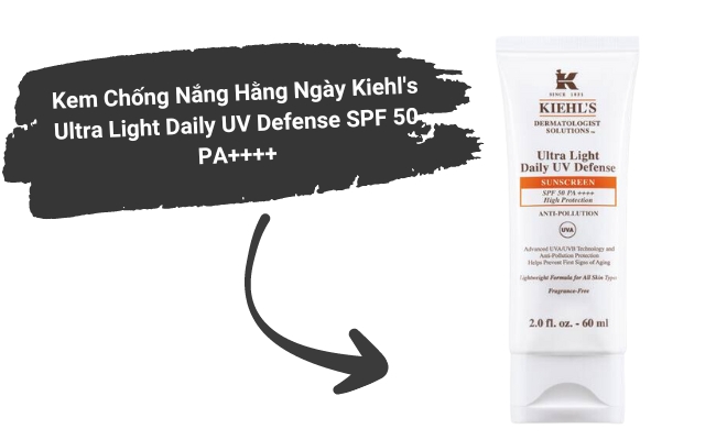 Kem chống nắng hằng ngày Kiehl's Ultra Light Daily UV Defense SPF 50 PA++++