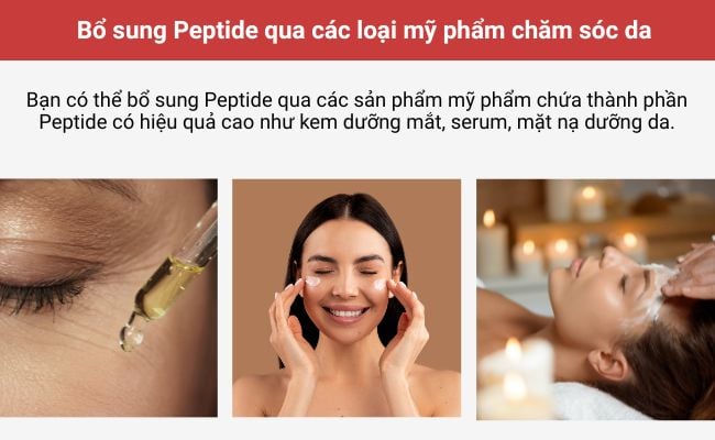 Bổ sung Peptide bằng mỹ phẩm chứa Peptide