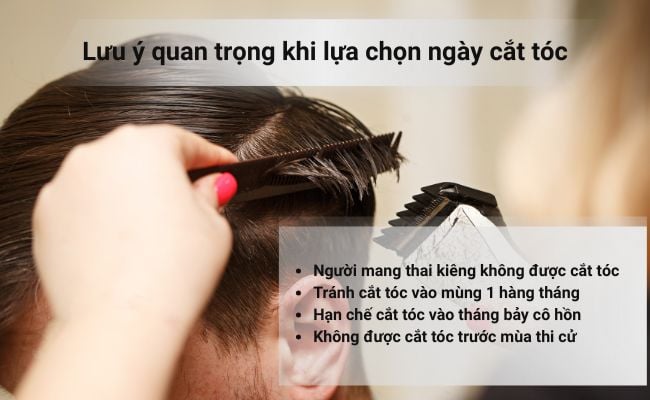 Những lưu ý quan trọng khi lựa chọn ngày cắt tóc