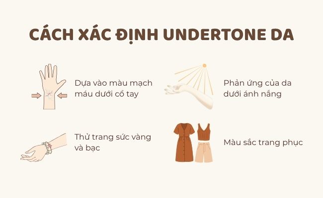 Cách xác định undertone da chuẩn nhất