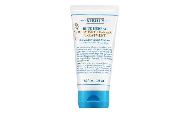 Sữa Rửa Mặt Kiehl’s Dạng Gel Blue Herbal Blemish Cleanser Treatment