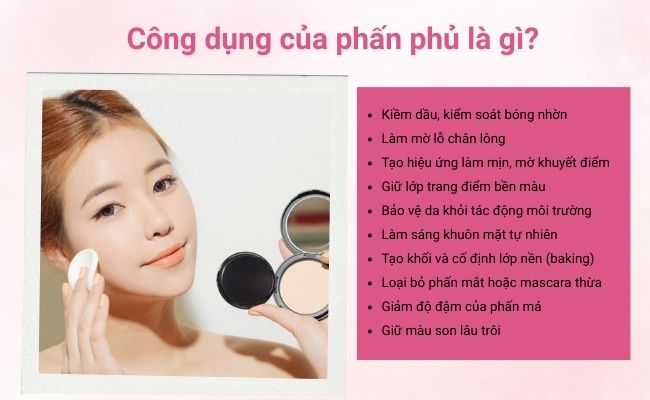 Công dụng của phấn phủ là gì?