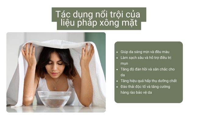 Liệu pháp xông mặt mang lại tác dụng vượt trội