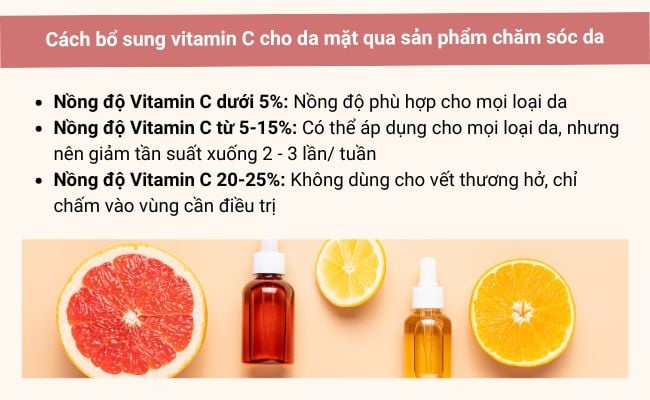 Vitamin C dạng serum chăm sóc da