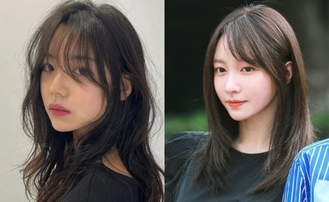 Kiểu tóc mái thưa xéo