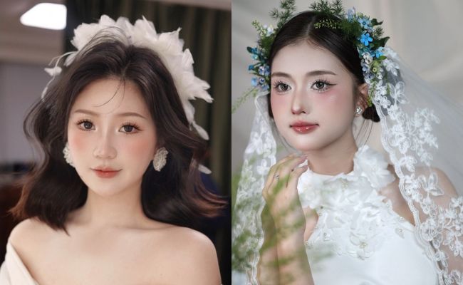 Kiểu tóc cô dâu đẹp, xu hướng, phù hợp với từng gương mặt