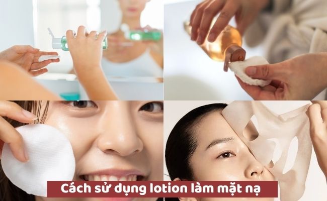 Cách sử dụng lotion làm mặt nạ