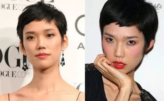 Kiểu tóc tém không để mái