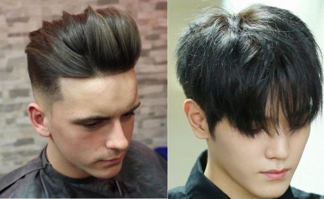Nhuộm tóc nam màu nâu rêu