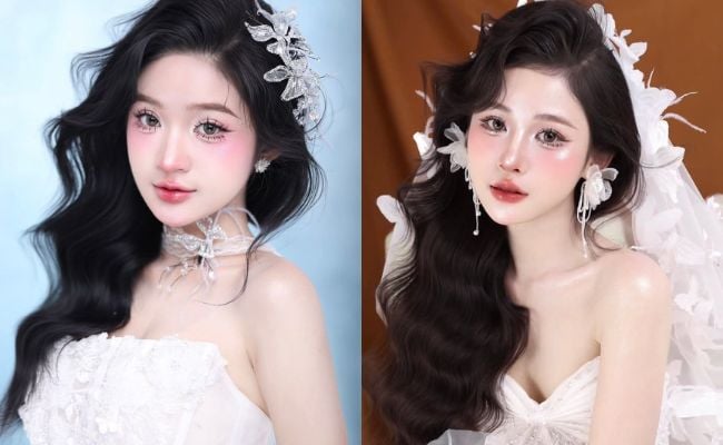 Kiểu tóc cô dâu đẹp, xu hướng, phù hợp với từng gương mặt