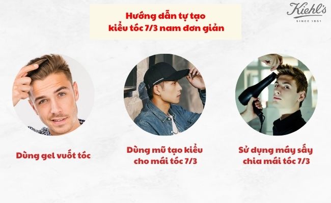 Hướng dẫn tự tạo kiểu tóc 7/3 nam đơn giản