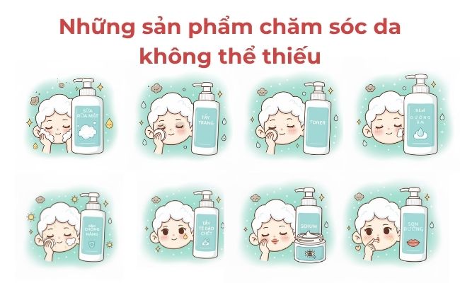 Những sản phẩm chăm sóc da không thể thiếu