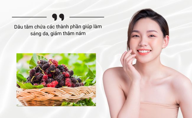 Cách dưỡng sáng da với dâu tằm