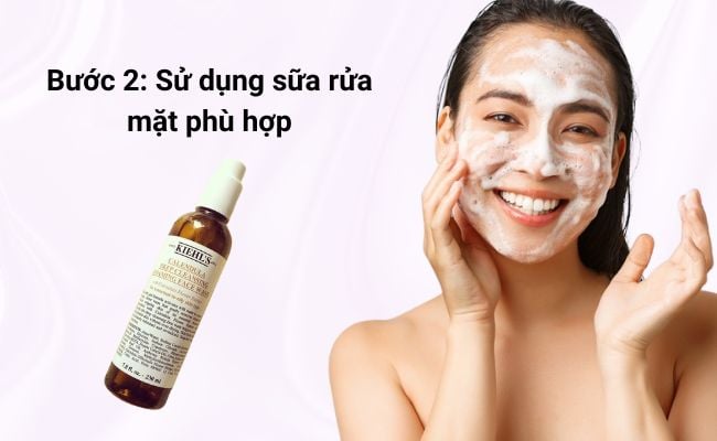 Rửa mặt 2 lần mỗi ngày