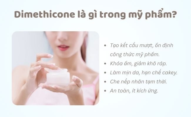 Dimethicone là gì trong mỹ phẩm?