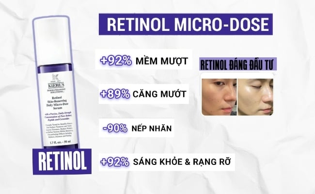 Serum Chứa Retinol Kiehl's Retinol Micro-Dose Tinh Chất Tái Tạo Da