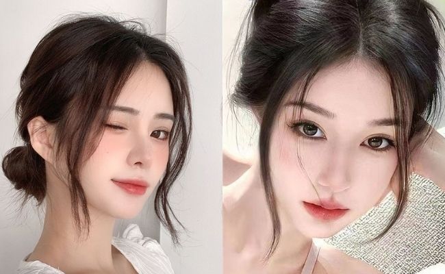 Tóc mái râu rồng kết hợp tóc búi ấn tượng