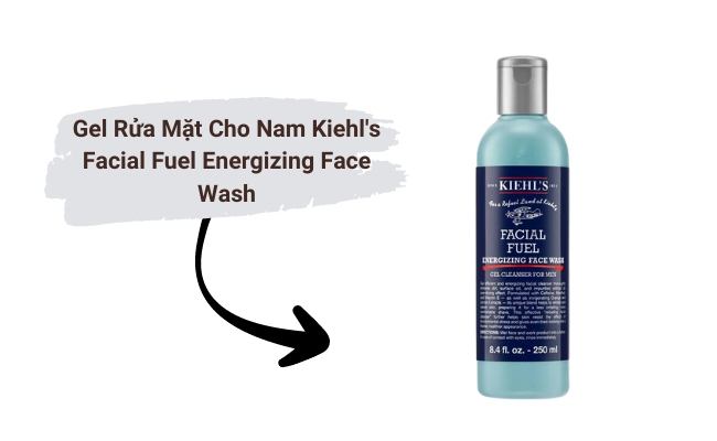 Gel rửa mặt cho nam Kiehl's Facial Fuel Energizing Face Wash