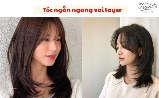 Các kiểu tóc ngắn ngang vai layer