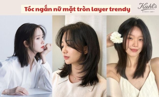 các kiểu tóc ngắn cho mặt tròn giúp che khuyết điểm hot nhất