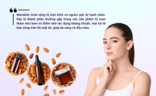 Sử dụng Mandelic acid để làm sạch da, mờ thâm