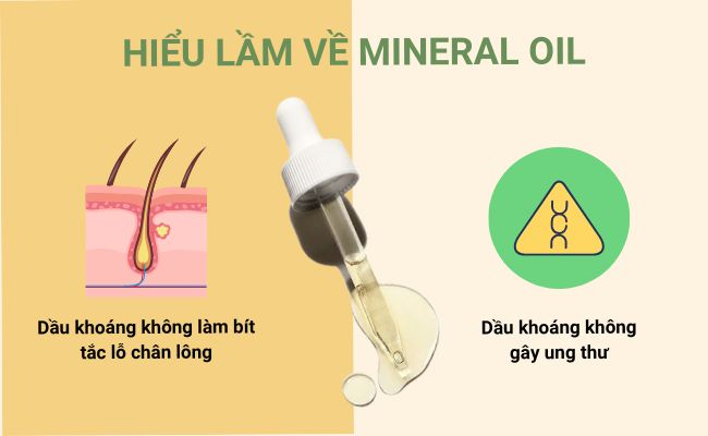 Những hiểu lầm về dầu khoáng trong mỹ phẩm