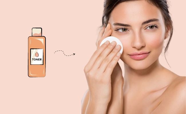các bước skincare ban ngày với toner