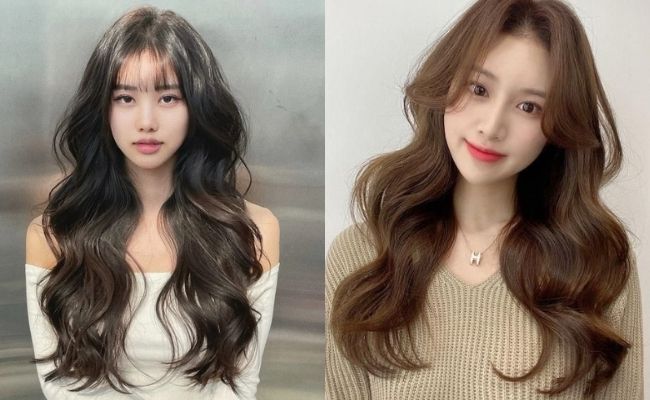 Kiểu tóc xoăn gợn sóng to sang trọng