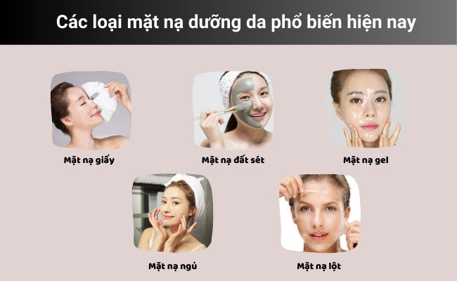 các loại mặt nạ dưỡng da tại nhà phổ biến nhất hiện nay