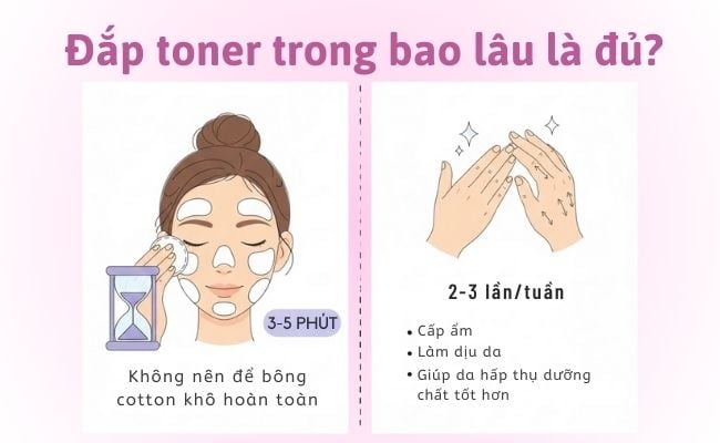 Đắp toner trong bao lâu là đủ?