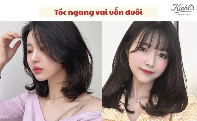 Tóc ngang vai uốn đuôi