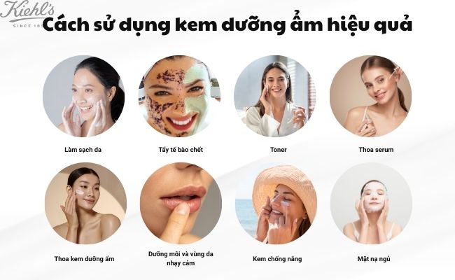 Cách sử dụng kem dưỡng ẩm hiệu quả trong quy trình dưỡng da