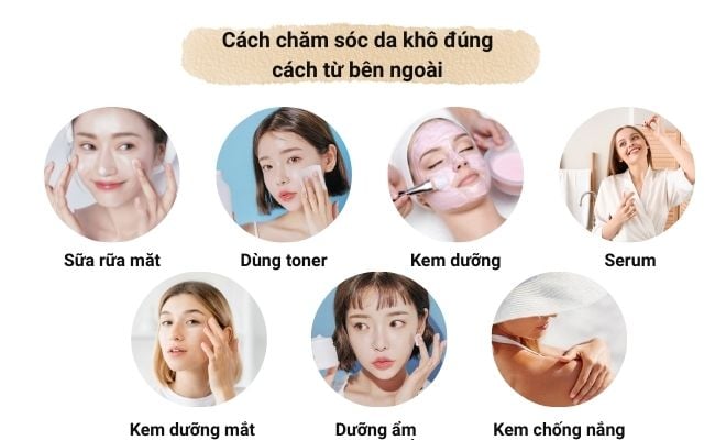cách điều trị và Chăm sóc da khô