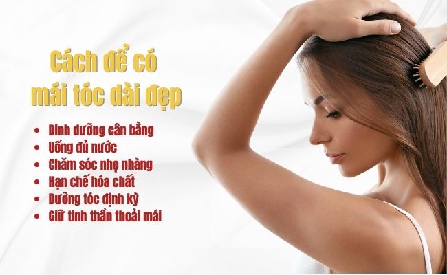 Phương pháp chăm sóc  và nuôi dưỡng để có mái tóc dài đẹp