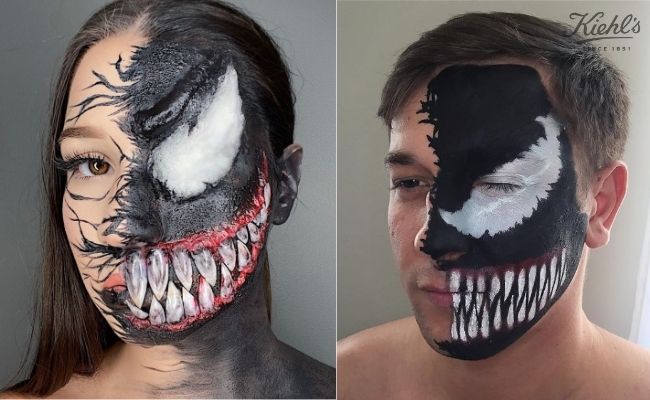 Halloween makeup hình tượng Venom