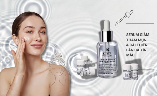 Serum trị thâm mụn dưỡng sáng da Vitamin C Kiehl's Clearly Corrective Dark Spot Solution